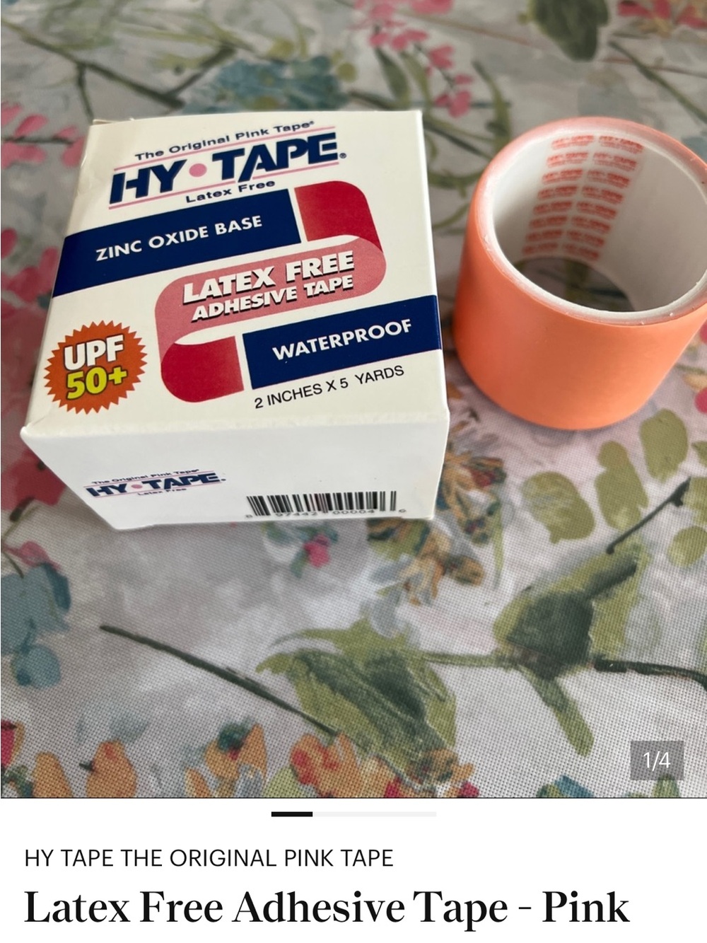 Latex-Free Adhesive Tape - Pink